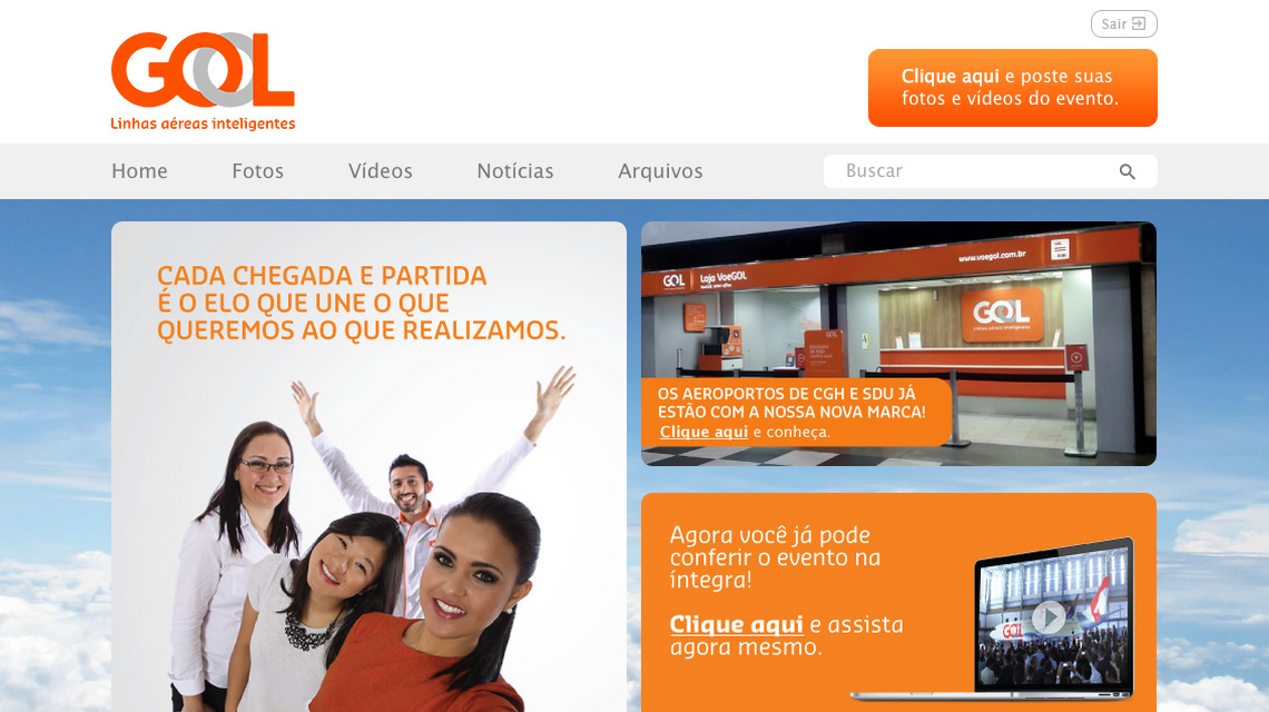 HOTSITE PARA LANÇAMENTO NOVA MARCA GOL