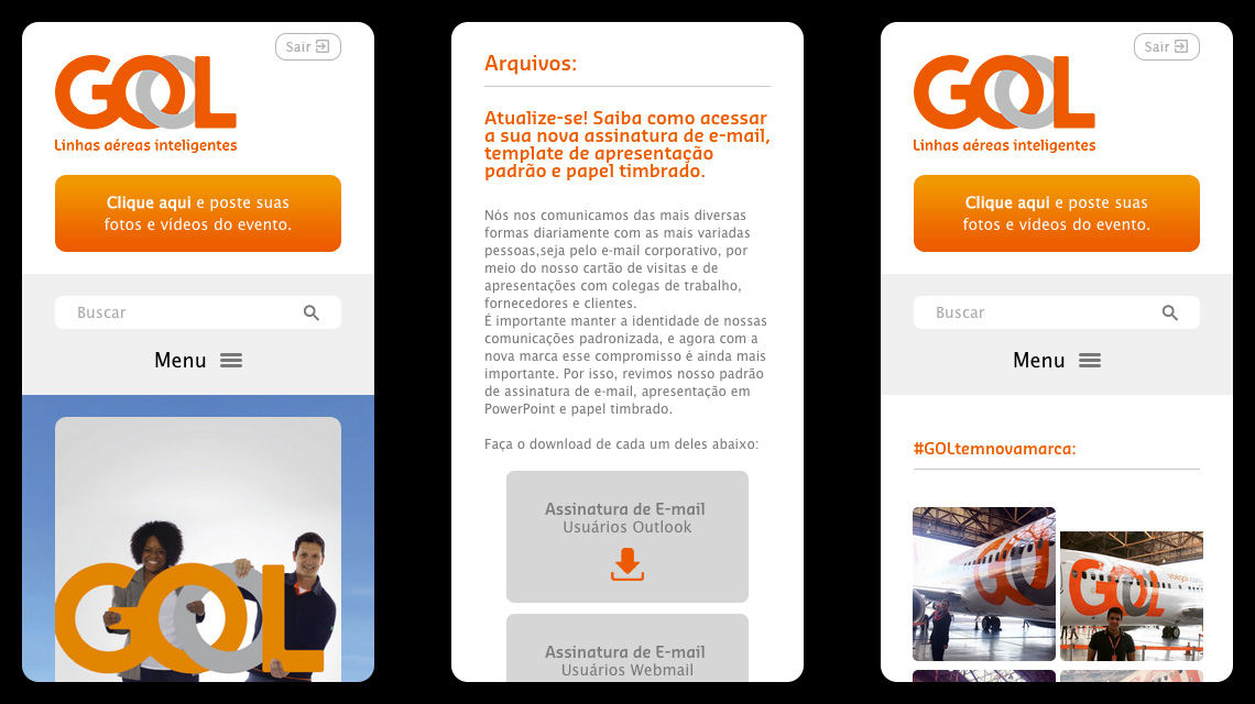 HOTSITE PARA LANÇAMENTO NOVA MARCA GOL