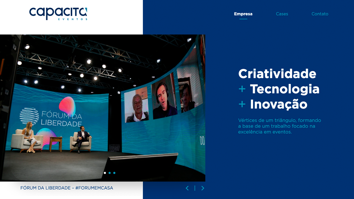 SITE INSTITUCIONAL CAPACITÀ EVENTOS